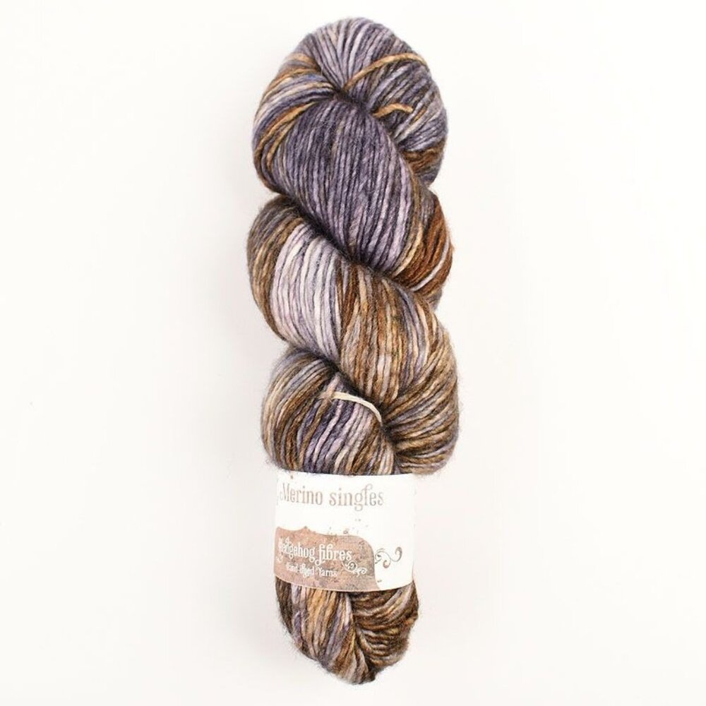 Hedgehog Fibres Silk Merino Singles Yarn 50% Silk 50% Merino Unforgiven